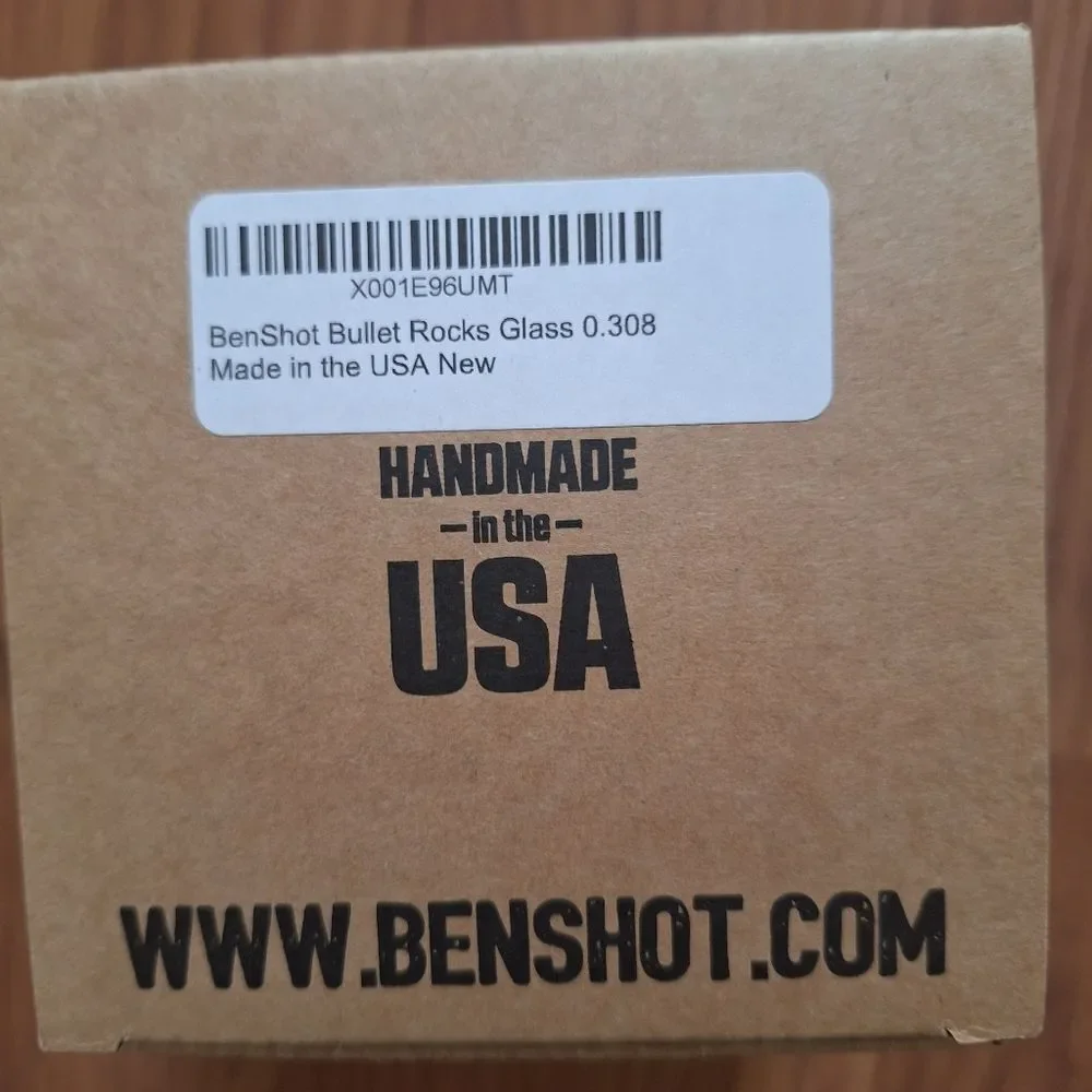 BenShot Rocks Glass with Copper Bullet 11OZ Gift